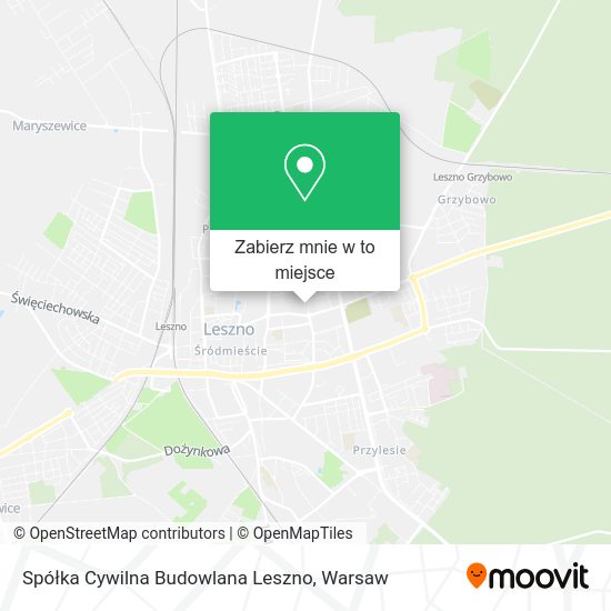 Mapa Spółka Cywilna Budowlana Leszno