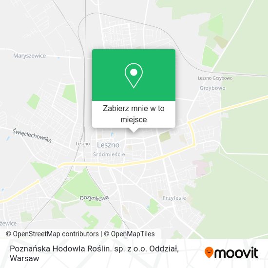 Mapa Poznańska Hodowla Roślin. sp. z o.o. Oddział