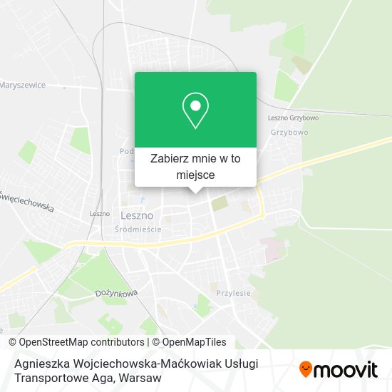 Mapa Agnieszka Wojciechowska-Maćkowiak Usługi Transportowe Aga