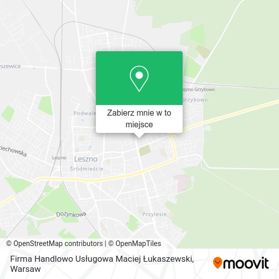 Mapa Firma Handlowo Usługowa Maciej Łukaszewski