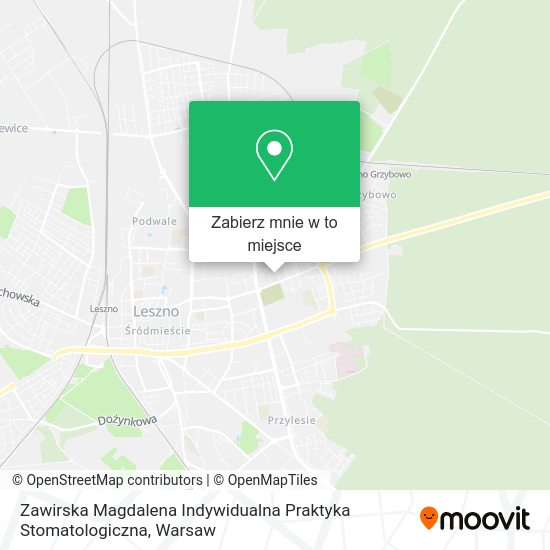 Mapa Zawirska Magdalena Indywidualna Praktyka Stomatologiczna