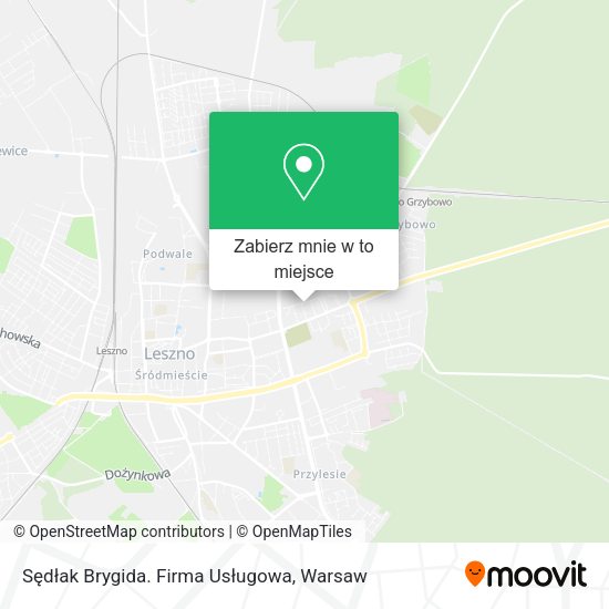 Mapa Sędłak Brygida. Firma Usługowa