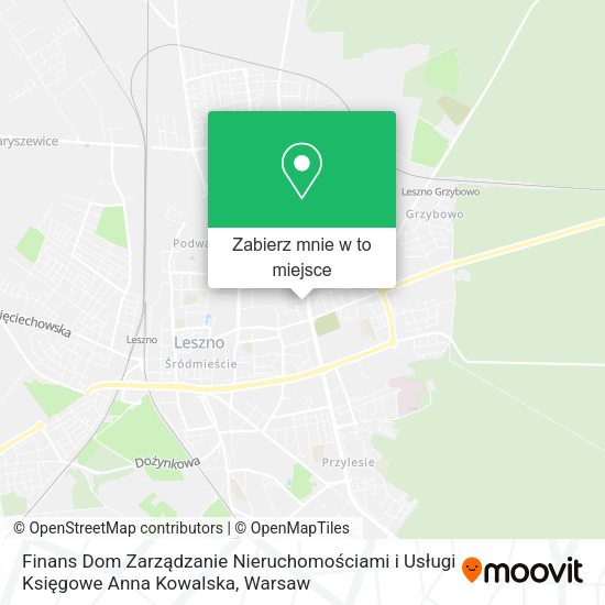 Mapa Finans Dom Zarządzanie Nieruchomościami i Usługi Księgowe Anna Kowalska