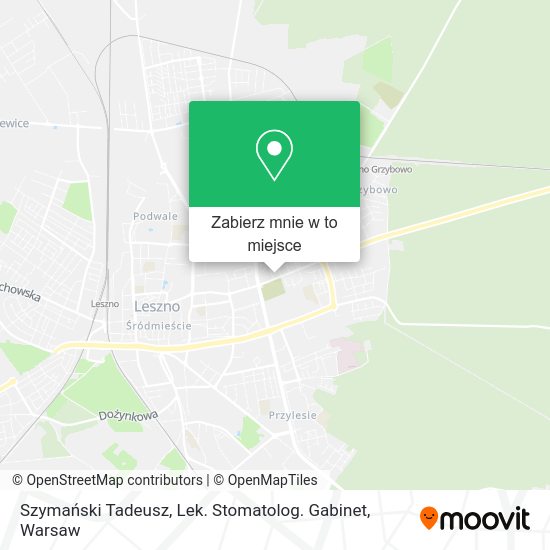 Mapa Szymański Tadeusz, Lek. Stomatolog. Gabinet