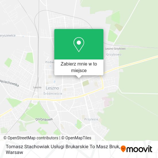 Mapa Tomasz Stachowiak Usługi Brukarskie To Masz Bruk