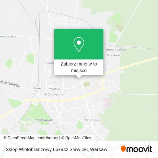 Mapa Sklep Wielobranżowy Łukasz Serwicki