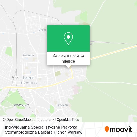 Mapa Indywidualna Specjalistyczna Praktyka Stomatologiczna Barbara Pichór