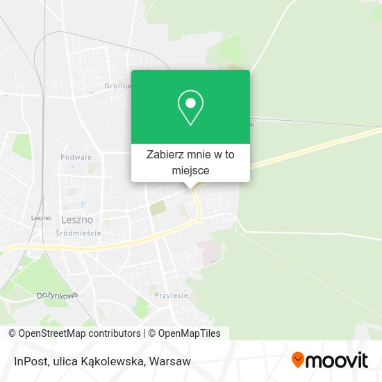 Mapa InPost, ulica Kąkolewska