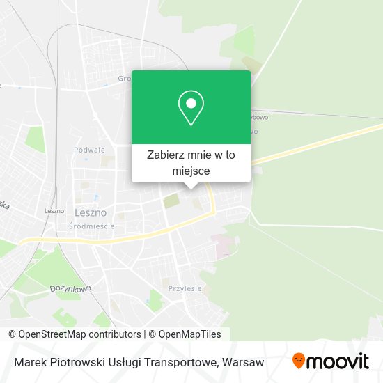 Mapa Marek Piotrowski Usługi Transportowe