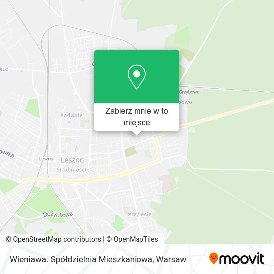 Mapa Wieniawa. Spółdzielnia Mieszkaniowa