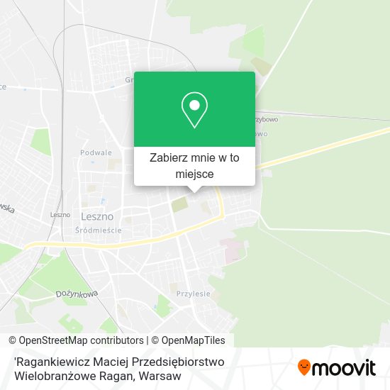 Mapa 'Ragankiewicz Maciej Przedsiębiorstwo Wielobranżowe Ragan