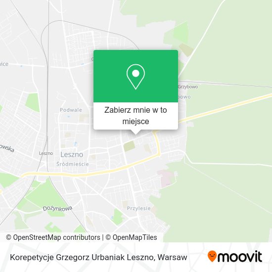 Mapa Korepetycje Grzegorz Urbaniak Leszno