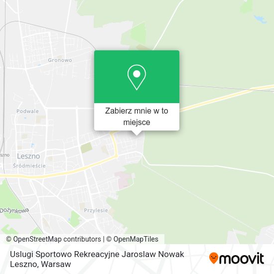 Mapa Uslugi Sportowo Rekreacyjne Jaroslaw Nowak Leszno