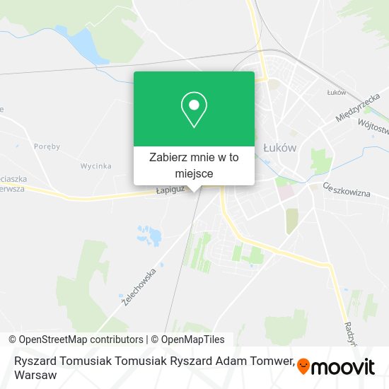 Mapa Ryszard Tomusiak Tomusiak Ryszard Adam Tomwer