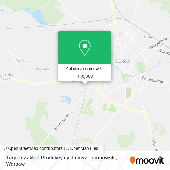 Mapa Tegma Zakład Produkcyjny Juliusz Dembowski