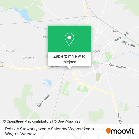 Mapa Polskie Stowarzyszenie Salonów Wyposażenia Wnętrz