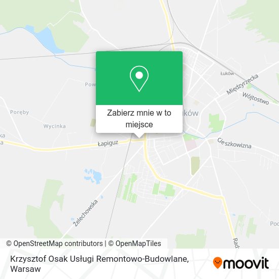 Mapa Krzysztof Osak Usługi Remontowo-Budowlane