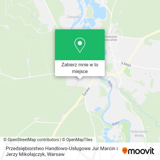 Mapa Przedsiębiorstwo Handlowo-Usługowe Jur Marcin i Jerzy Mikołajczyk