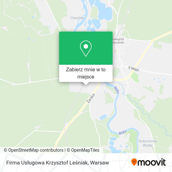 Mapa Firma Usługowa Krzysztof Leśniak