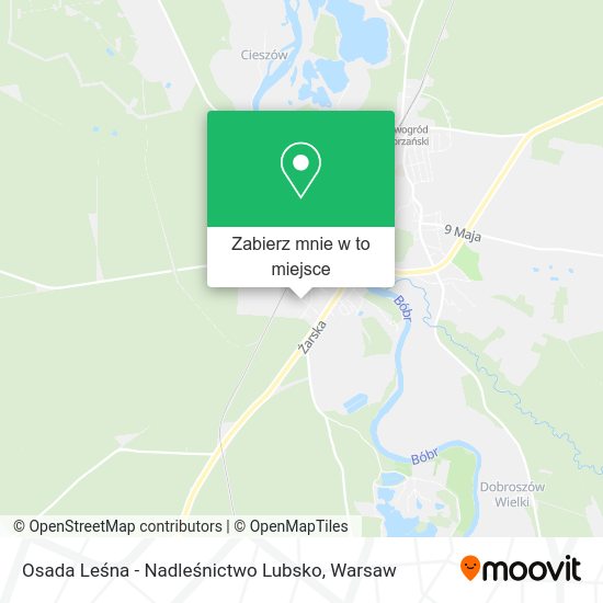 Mapa Osada Leśna - Nadleśnictwo Lubsko