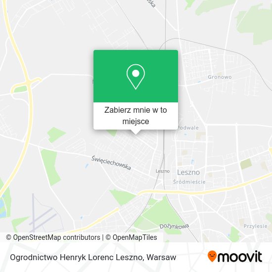 Mapa Ogrodnictwo Henryk Lorenc Leszno