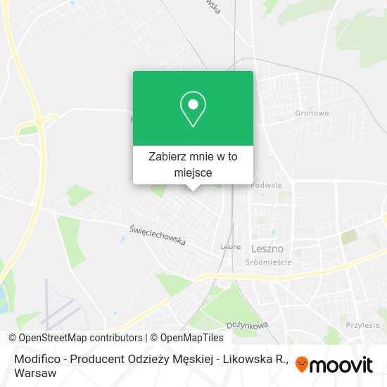 Mapa Modifico - Producent Odzieży Męskiej - Likowska R.