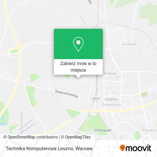 Mapa Technika Komputerowa Leszno