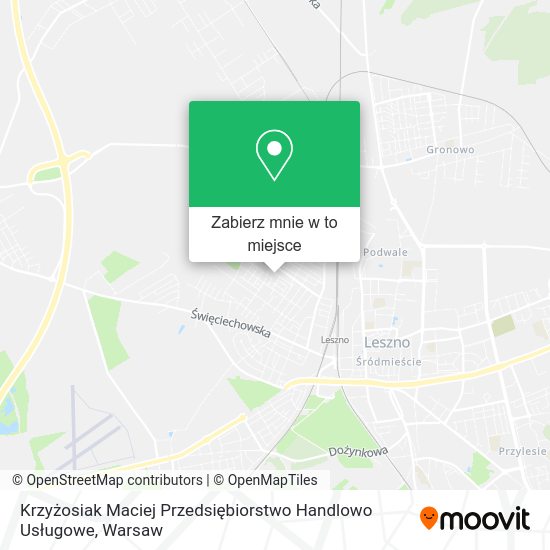 Mapa Krzyżosiak Maciej Przedsiębiorstwo Handlowo Usługowe