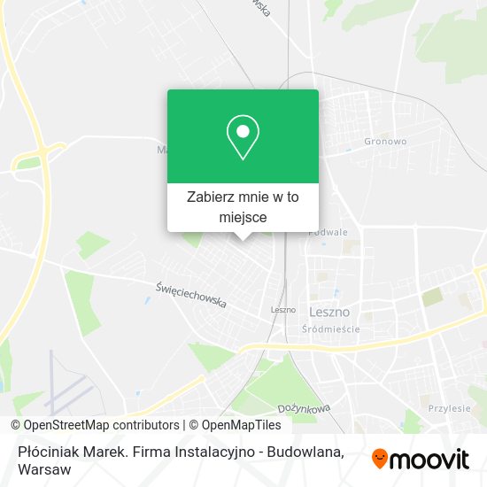 Mapa Płóciniak Marek. Firma Instalacyjno - Budowlana