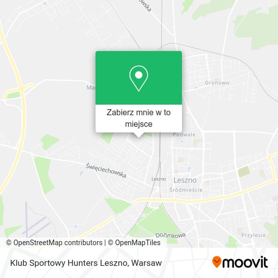 Mapa Klub Sportowy Hunters Leszno