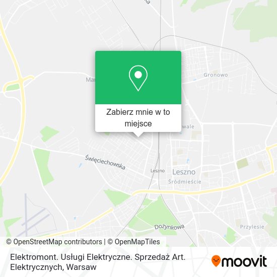 Mapa Elektromont. Usługi Elektryczne. Sprzedaż Art. Elektrycznych