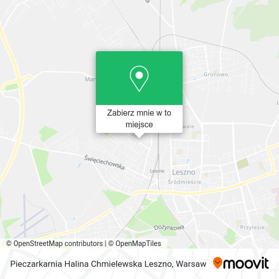 Mapa Pieczarkarnia Halina Chmielewska Leszno