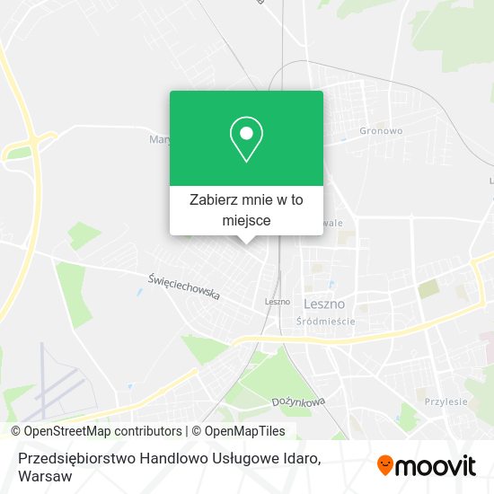 Mapa Przedsiębiorstwo Handlowo Usługowe Idaro