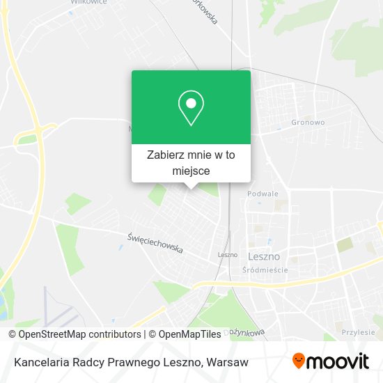 Mapa Kancelaria Radcy Prawnego Leszno