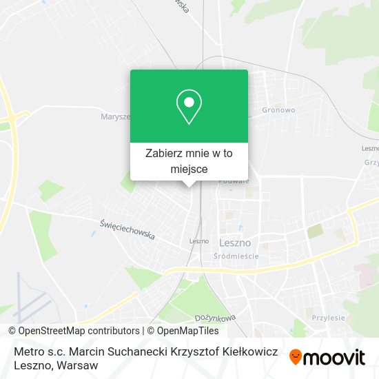 Mapa Metro s.c. Marcin Suchanecki Krzysztof Kiełkowicz Leszno