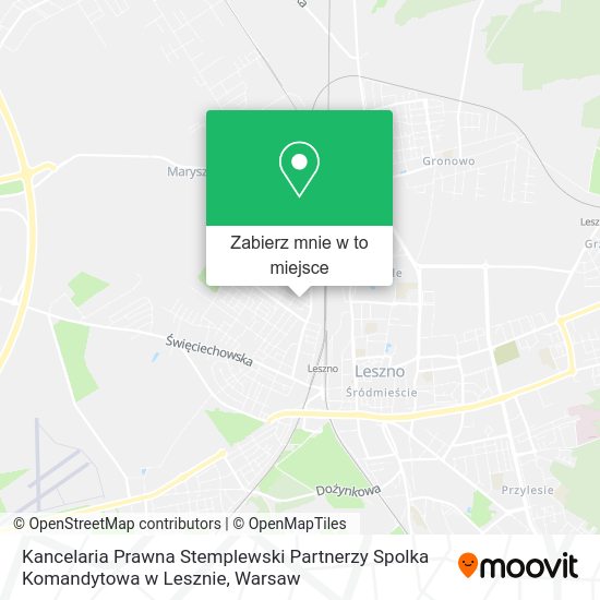 Mapa Kancelaria Prawna Stemplewski Partnerzy Spolka Komandytowa w Lesznie