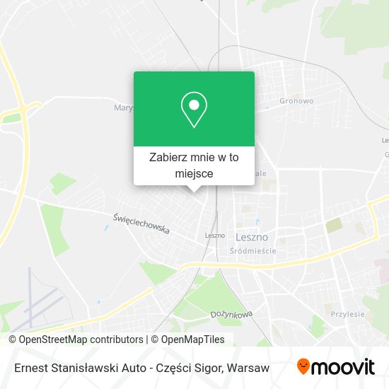 Mapa Ernest Stanisławski Auto - Części Sigor