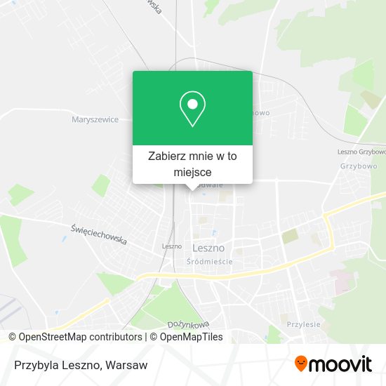 Mapa Przybyla Leszno