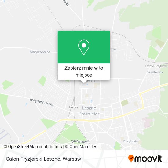 Mapa Salon Fryzjerski Leszno