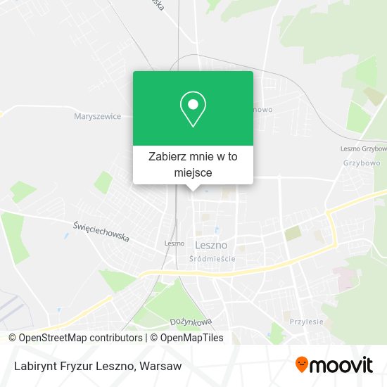 Mapa Labirynt Fryzur Leszno