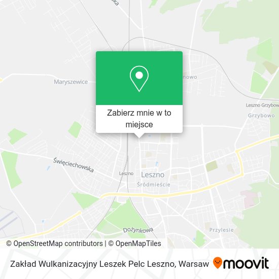 Mapa Zakład Wulkanizacyjny Leszek Pelc Leszno