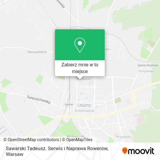 Mapa Sawarski Tadeusz. Serwis i Naprawa Rowerów