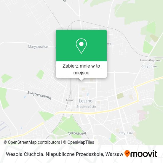 Mapa Wesoła Ciuchcia. Niepubliczne Przedszkole