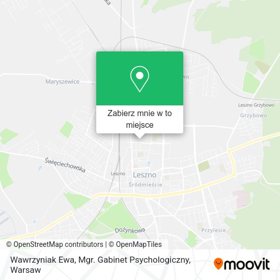 Mapa Wawrzyniak Ewa, Mgr. Gabinet Psychologiczny