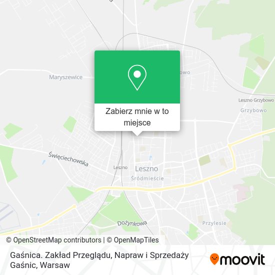 Mapa Gaśnica. Zakład Przeglądu, Napraw i Sprzedaży Gaśnic