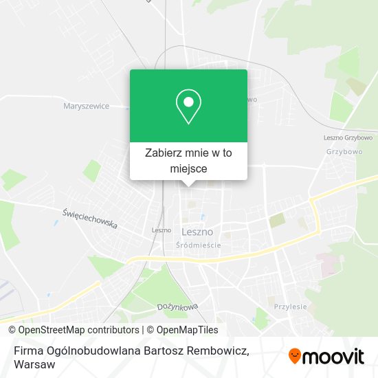 Mapa Firma Ogólnobudowlana Bartosz Rembowicz