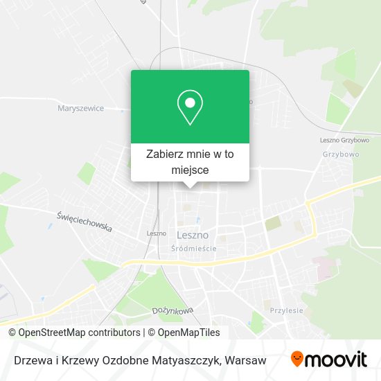 Mapa Drzewa i Krzewy Ozdobne Matyaszczyk