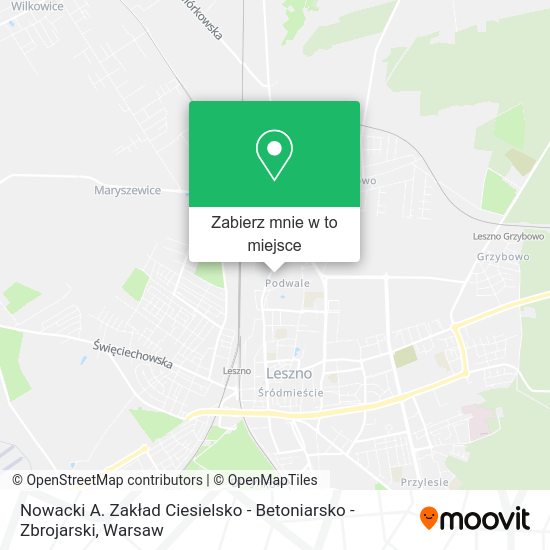 Mapa Nowacki A. Zakład Ciesielsko - Betoniarsko - Zbrojarski