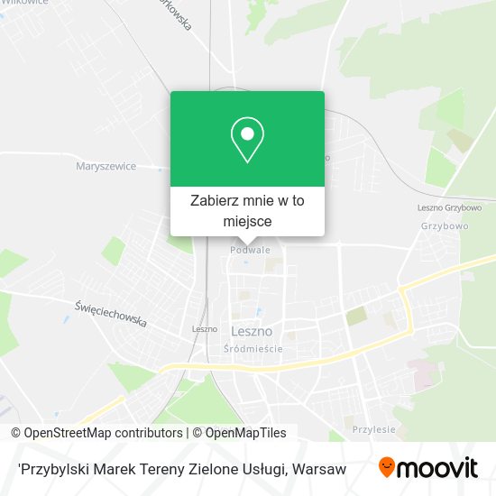 Mapa 'Przybylski Marek Tereny Zielone Usługi