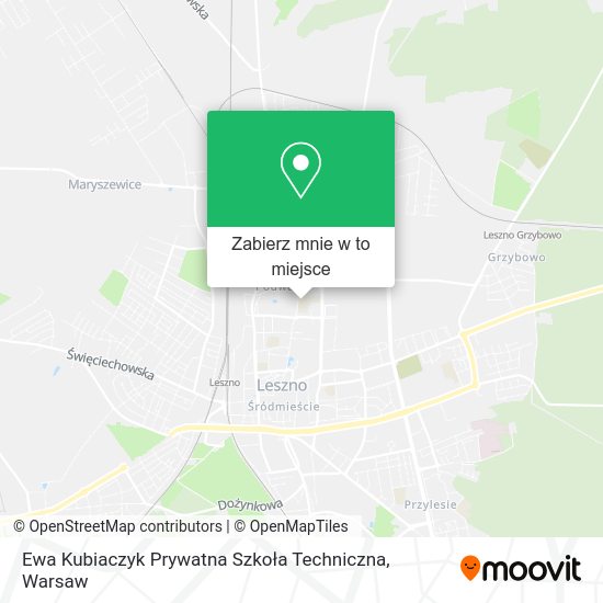 Mapa Ewa Kubiaczyk Prywatna Szkoła Techniczna